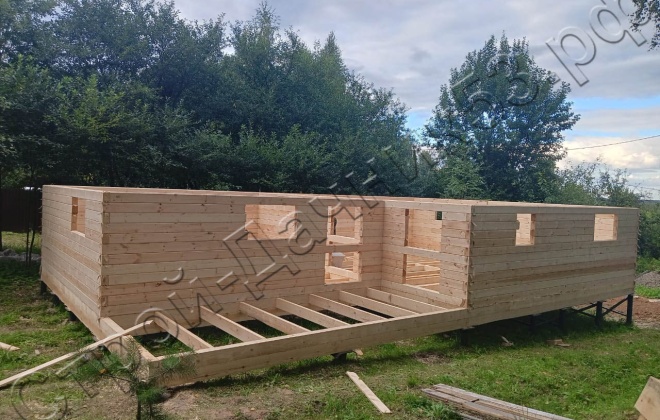 4 Брусовой дом ОД-48, 11x7м, 77 М², Калужская область, Жуковский район, деревня Кутепово (3)